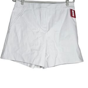 NEW Spanx L 6" Short Classic White Minimalist Coastal Slimming Stretch Comfort